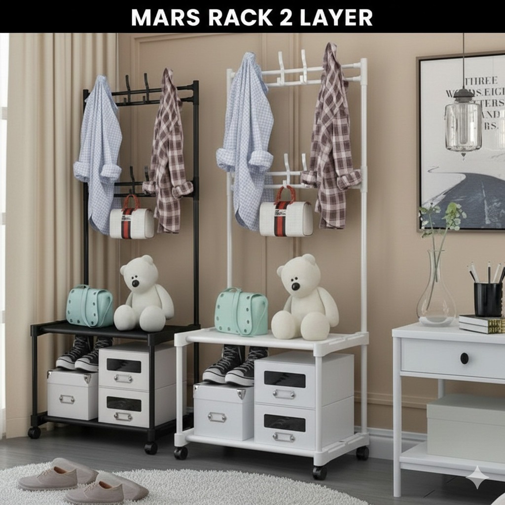 GANTUNGAN Jaket Topi Rak / RAK GANTUNG BAJU / Stand Hanger Rak Sepatu / Rak Jemuran Baju / Rak Sepat