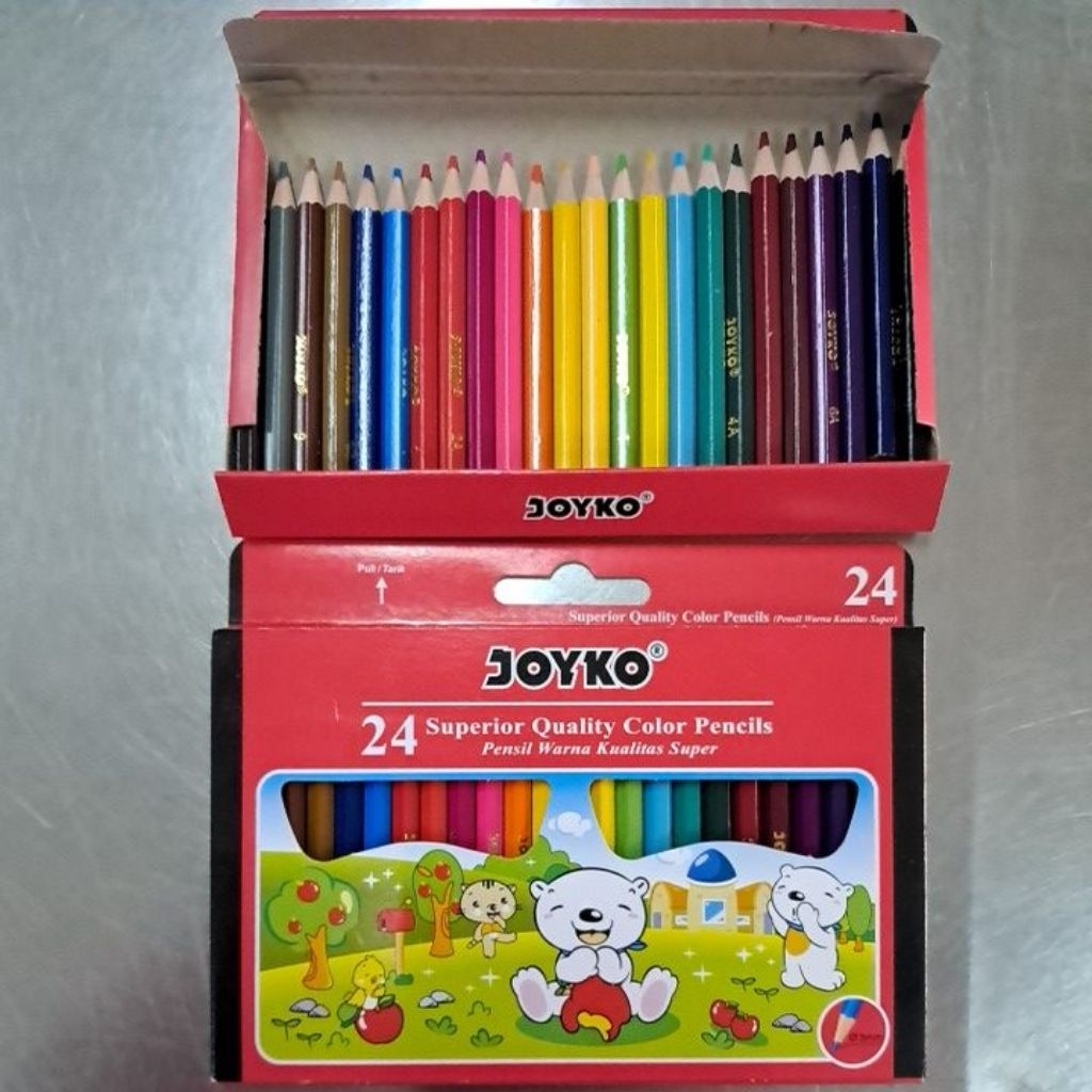 Pensil warna joyco 24 w pendek CP-S34