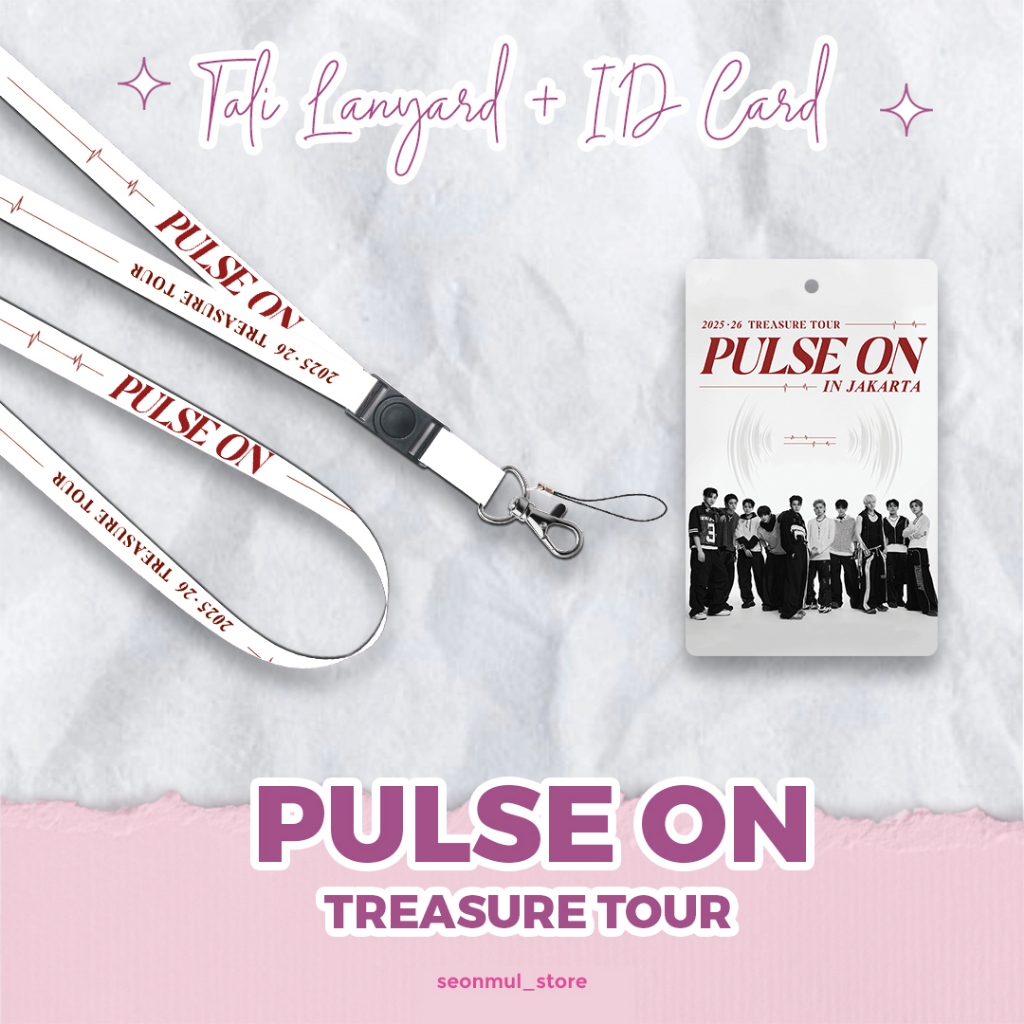 LANYARD + ID CARD PULSE ON TREASURE TOUR / LANYARD TALI HP CAHOL TREASURE