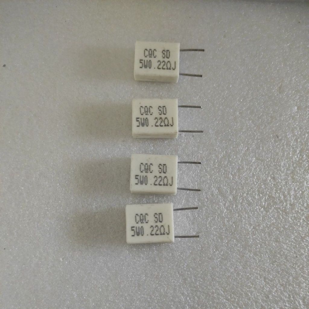 Resistor Noble 5 Watt Resistor R5W Noble 0.22 ohm nobel