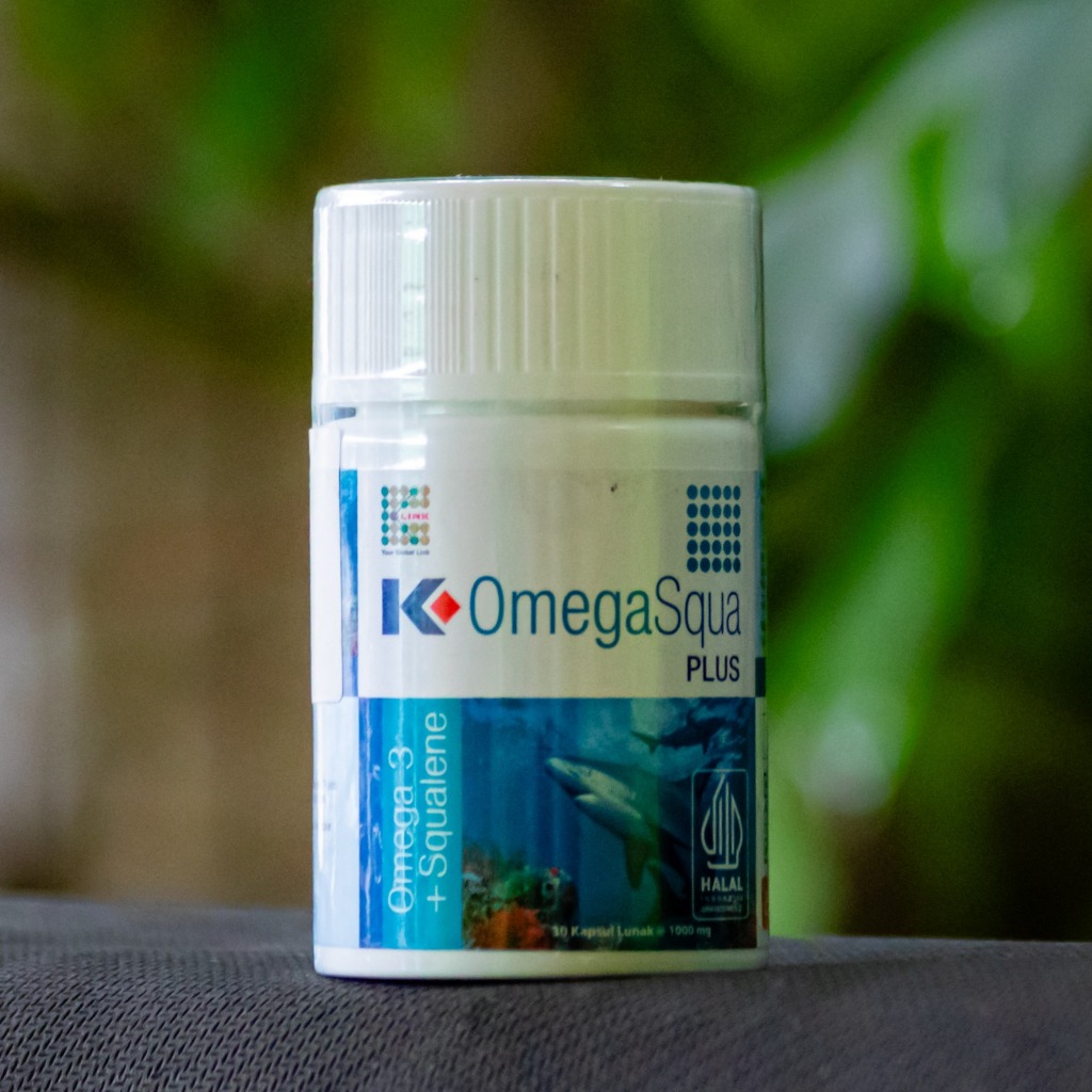 K Omega Squa Plus Squalene & Letichine | Omega Squa K Link 30 Kapsul Original