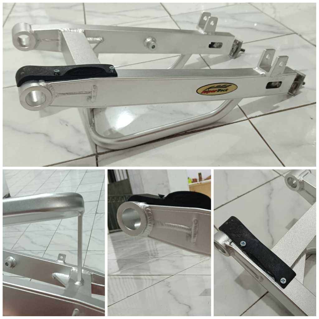 COD Swing Arm Supertrack Variasi Motor Jupiter Z + Stabilizer Silver / Polish