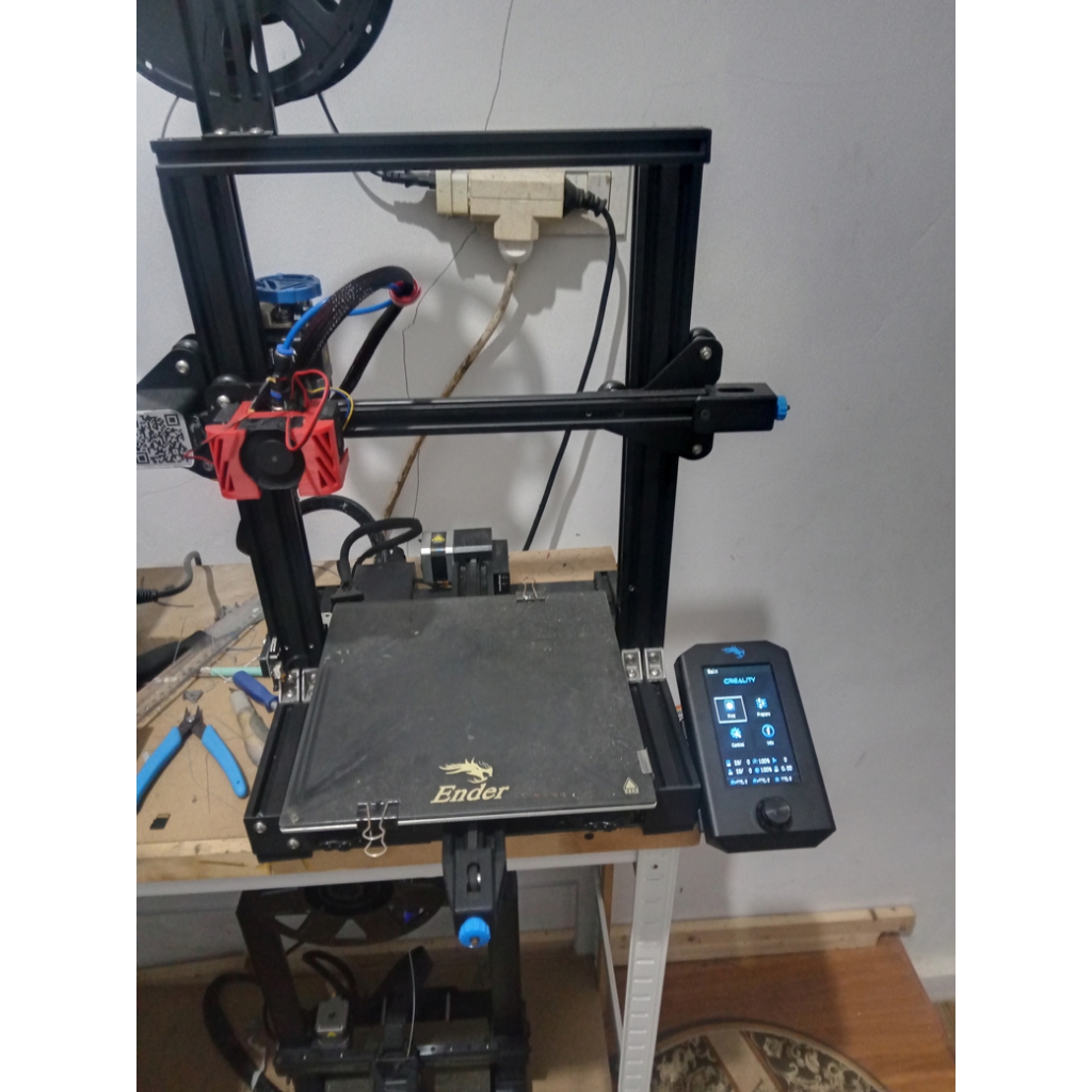 Printer 3D Creality Ender3 V2 Bekas (Second) seken - kondisi normal hasil print bagus - harga murah