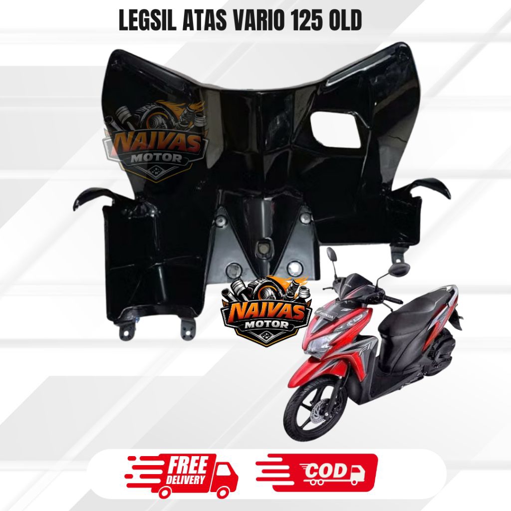 Cover Inner Upper Dasbor Legshield Kunci Atas Honda Vario Techno 125 Old - Model 2012-2014
