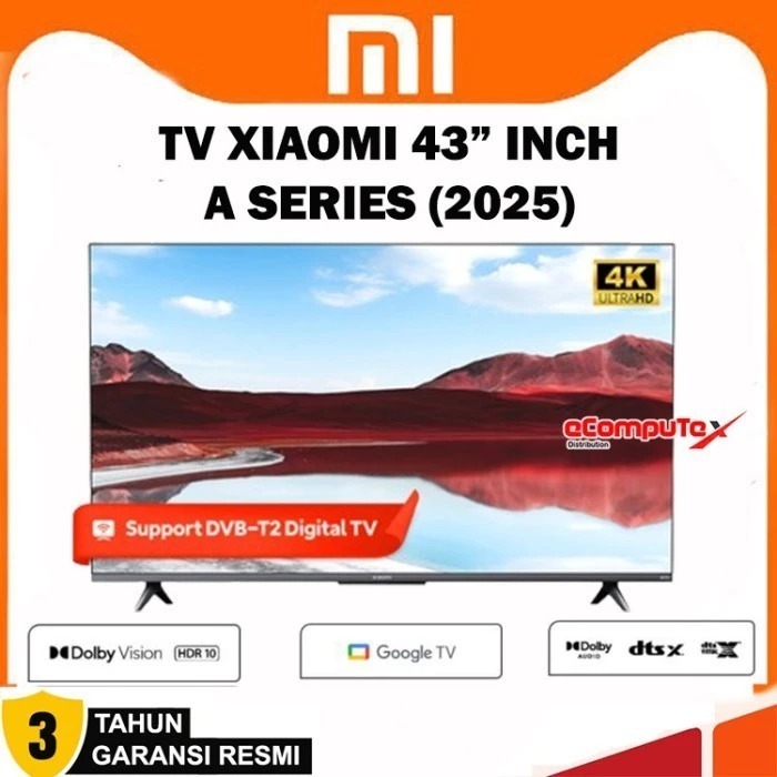 XIAOMI MI SMART TV A SERIES 43" INCH FHD 2K SERIES ANDROID 43 INCI ORIGINAL - GARANSI RESMI