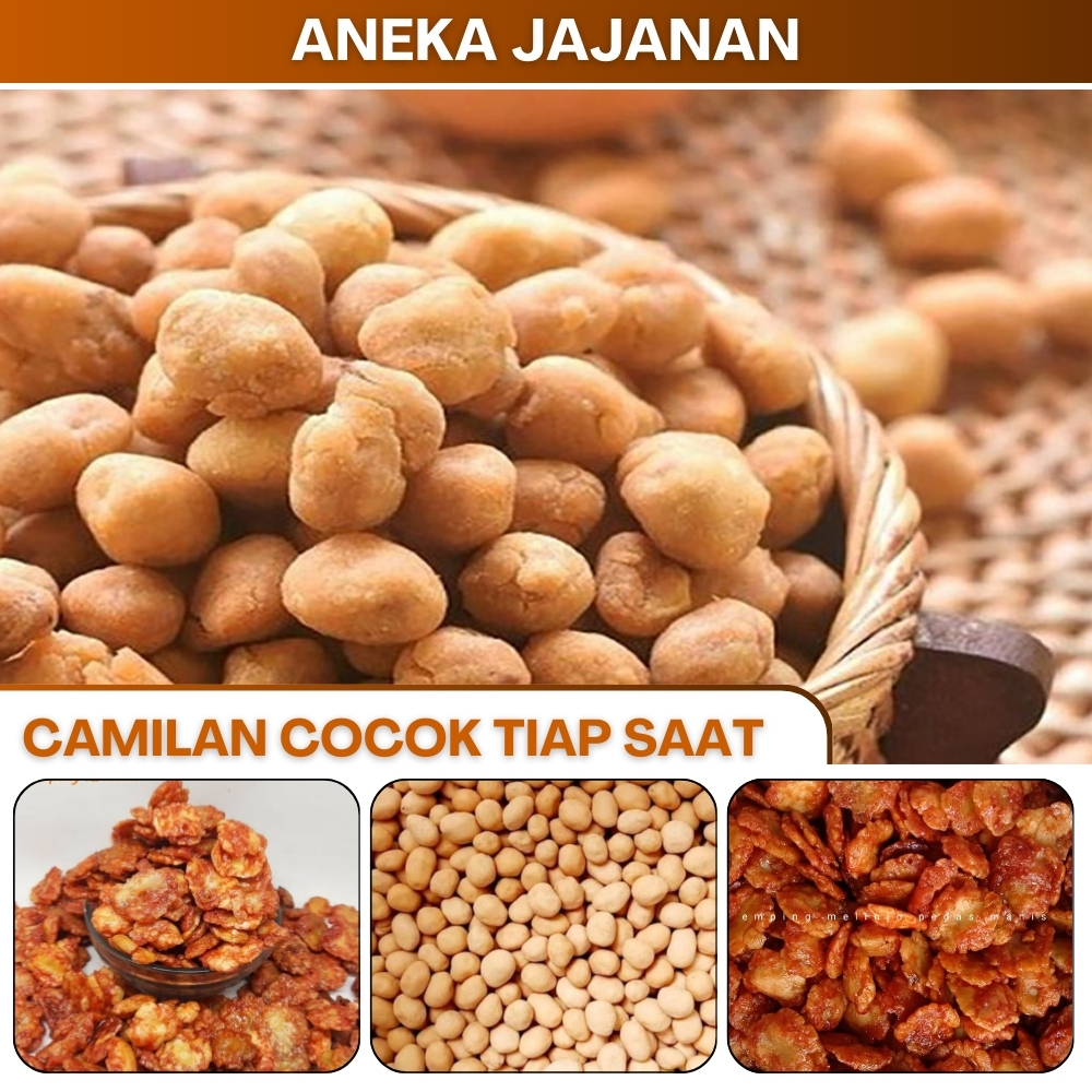 Kacang Kulit Sangrai Asin Kacangan Bali Bawang Polong Ijo Kacang Atom Telur Oven Kacang Medan Renyah