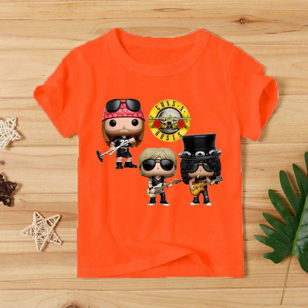 kaos anak kaos anak guns n roses kaos band baju band kaos band anak baju band anak kaos musik  anak.