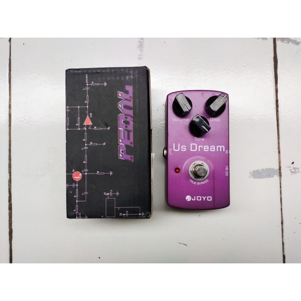 PEDAL EFEK GITAR DISTORTION DISTORSI JOYO US DREAM Efek Gitar Stompbox Analog Digital