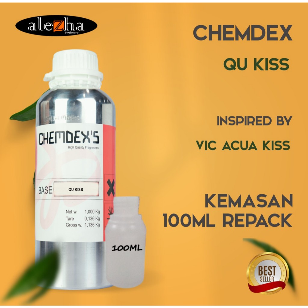 BIBIT PARFUM MURNI QU KISS | 100ML | CHEMDEX | REPACK