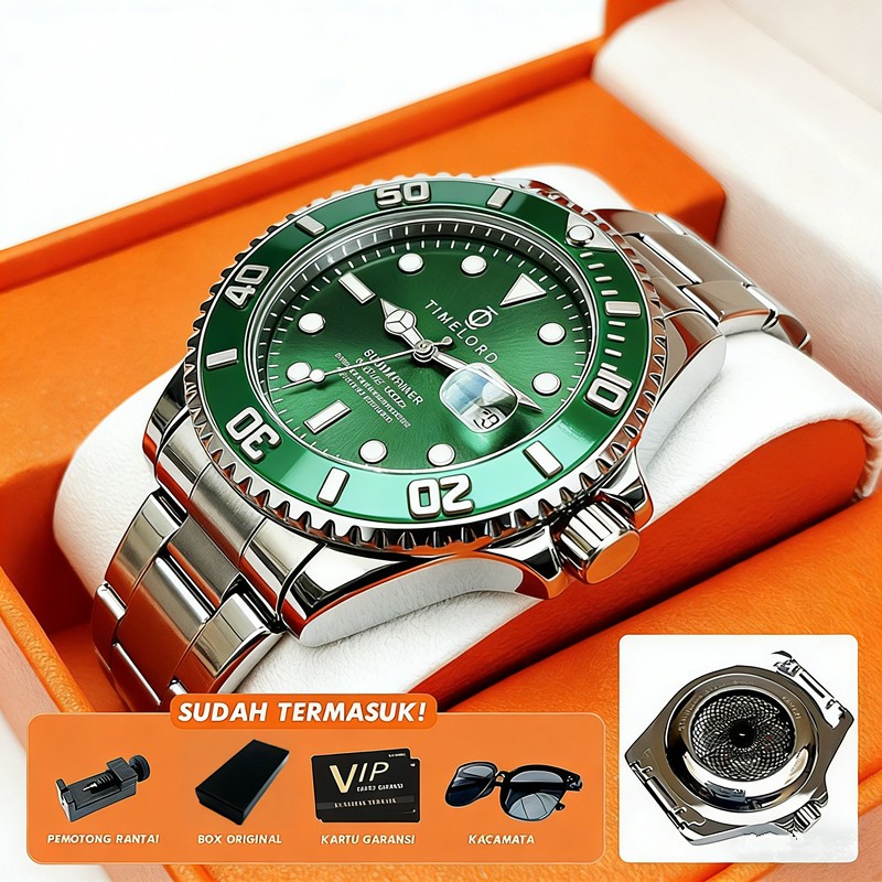 Timeord 2099 Jam Tangan Pria Rolex Automatic Luxury original 100% Jam Tangan Tanpa Baterai Terbaru A