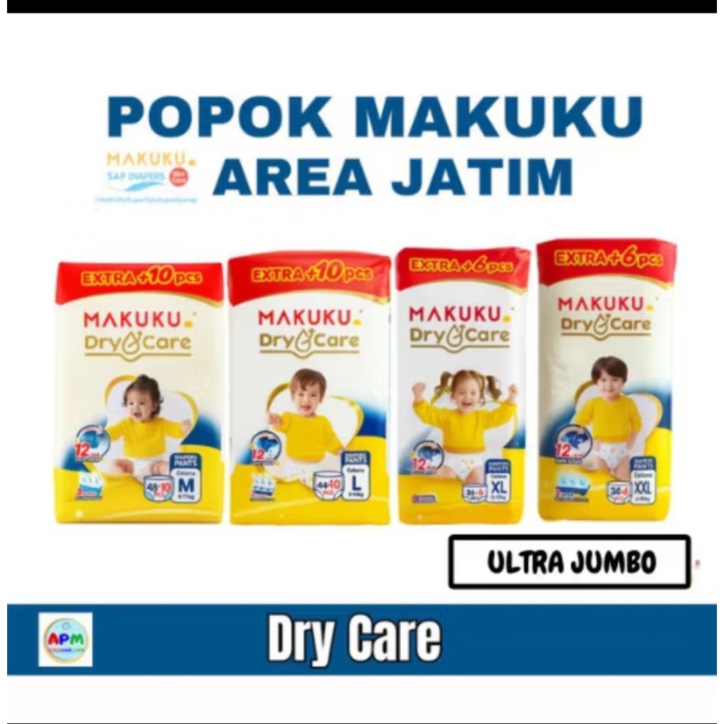 makuku dry care m48+10/L44+10/xl36+6/xxl34+6 termurah