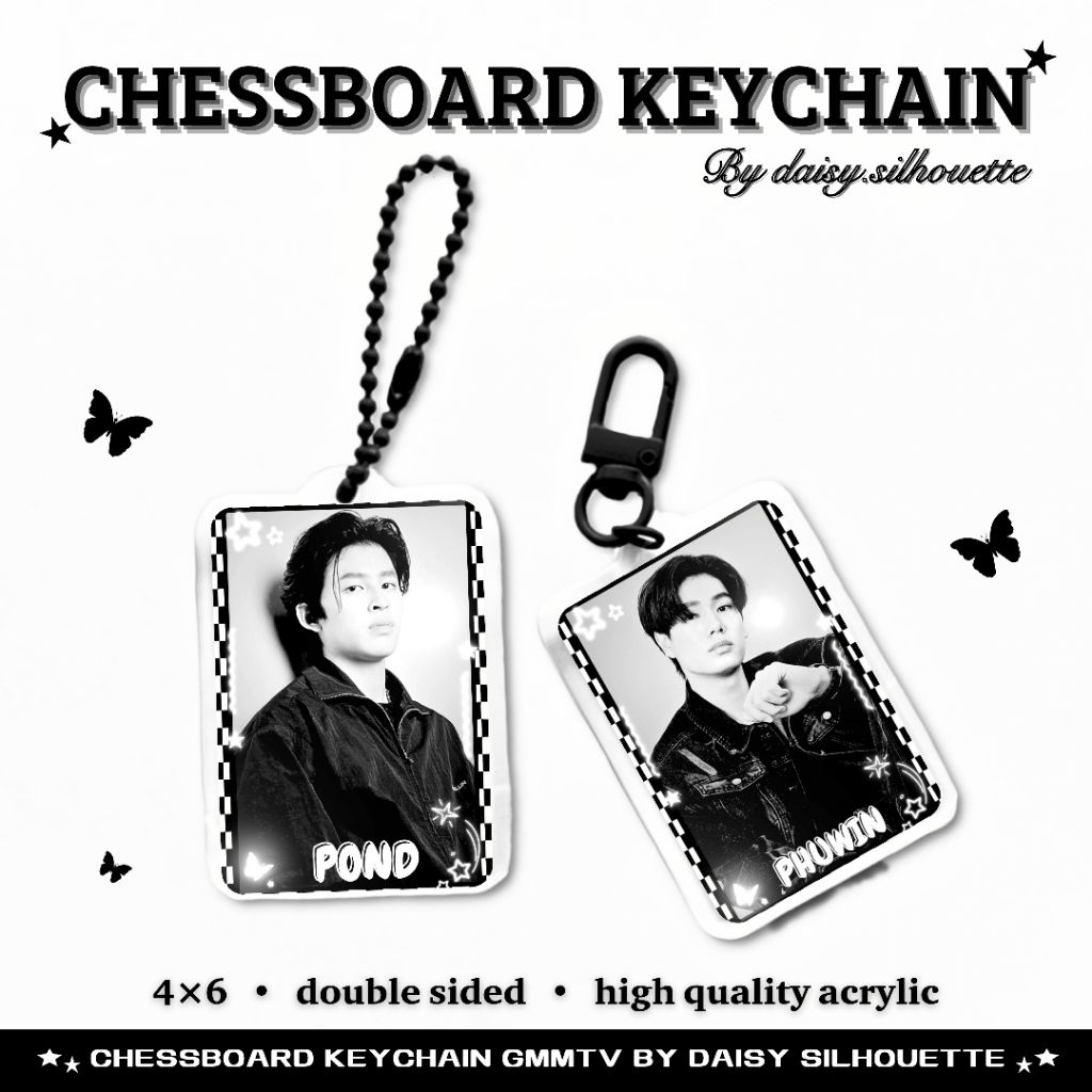 CHESSBOARD KEYCHAIN || BISA CUSTOM THAI ACTOR ACRYLIC KEYCHAIN || GMMTV KEYCHAIN || GANTUNG KUNCI AK
