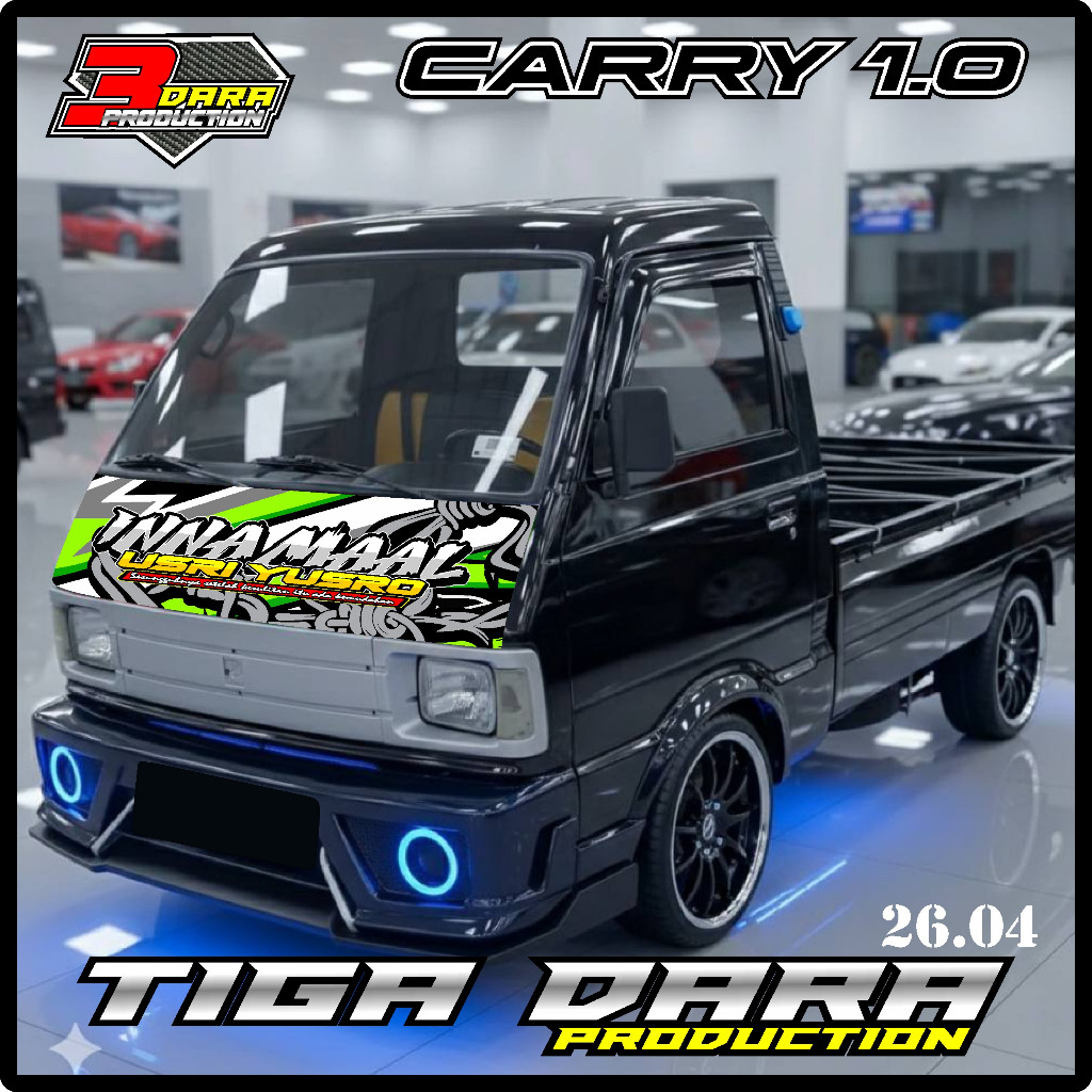 STICKER DECAL KABIN DEPAN MOBIL CARRY1.0 PICK UP,BEBAS REQUEST KD 26.04