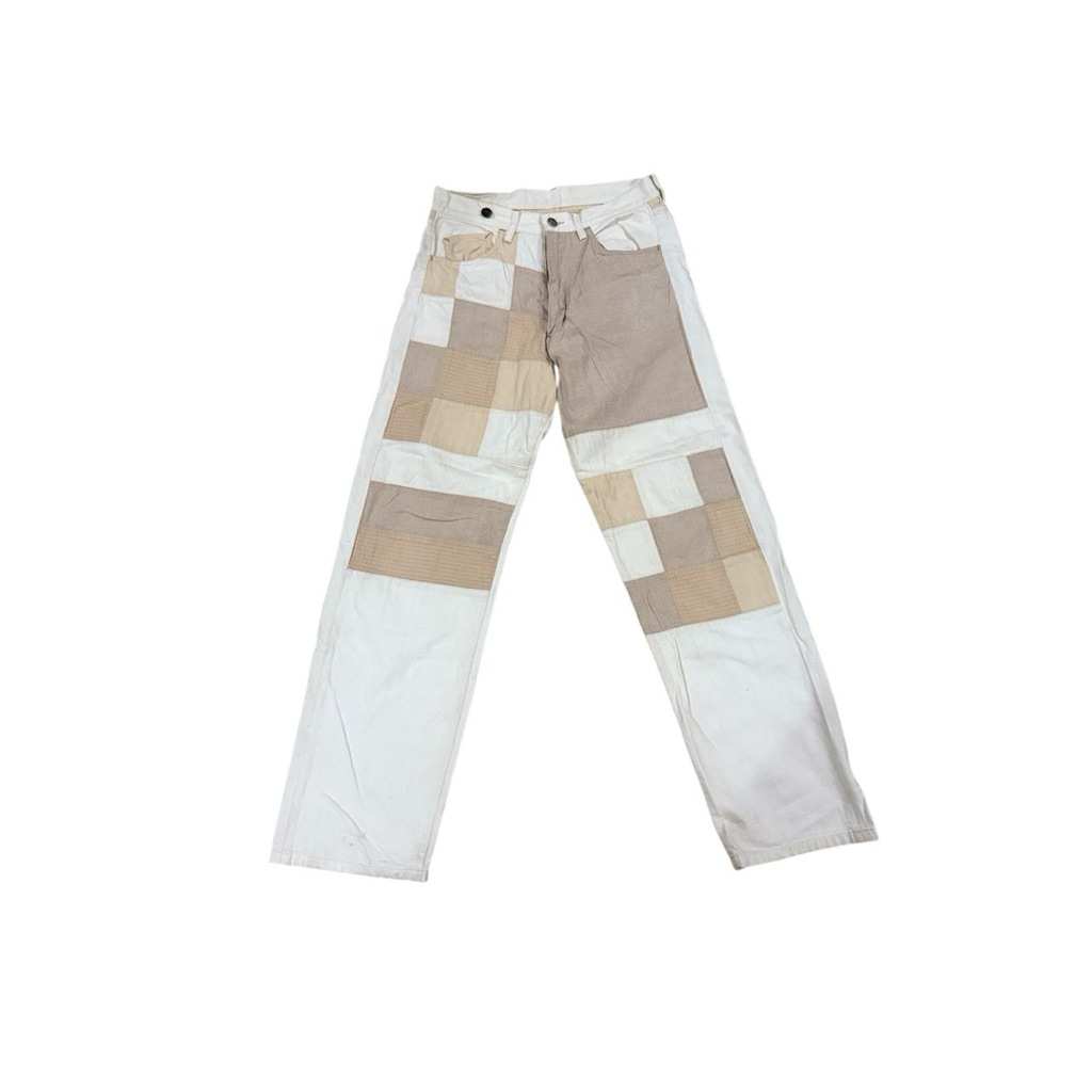 karl helmut patchwork pants