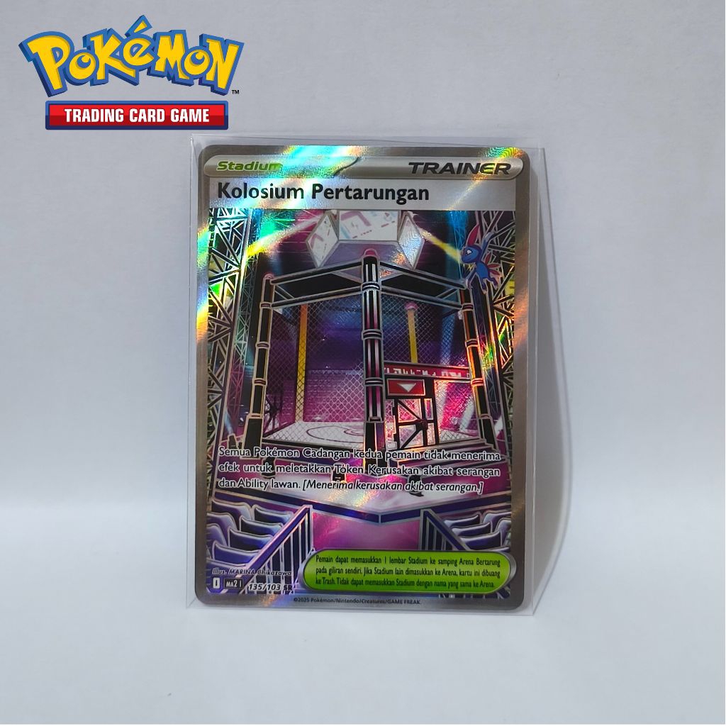 Kolosium Pertarungan Secret Rare (SR) MA21I Kobaran Biru - Kartu Pokemon TCG Indonesia