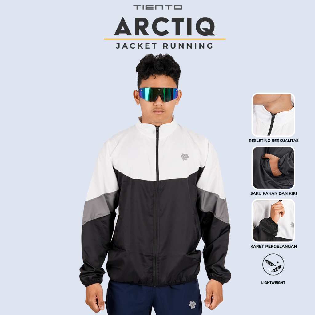 Running Jacket Ultralight Jaket Lari Turtleneck