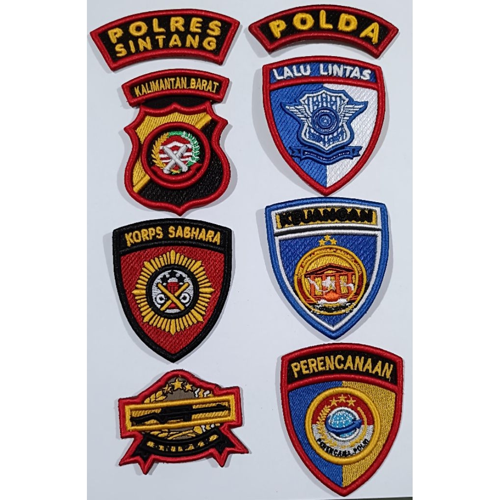 atribut polri timbul