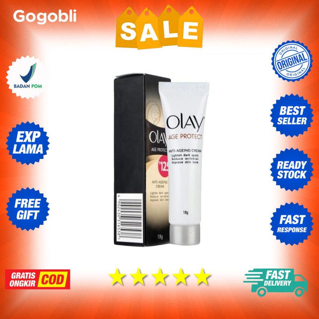 Olay Age Protect Cream 18gr Krim Wajah Anti Penuaan & Melembapkan - Terlaris