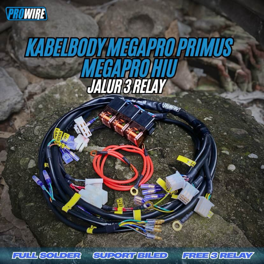KABEL BODY MEGAPRO PRIMUS/HIU CUSTOM/RINGKESAN BONUS 3 RELAY