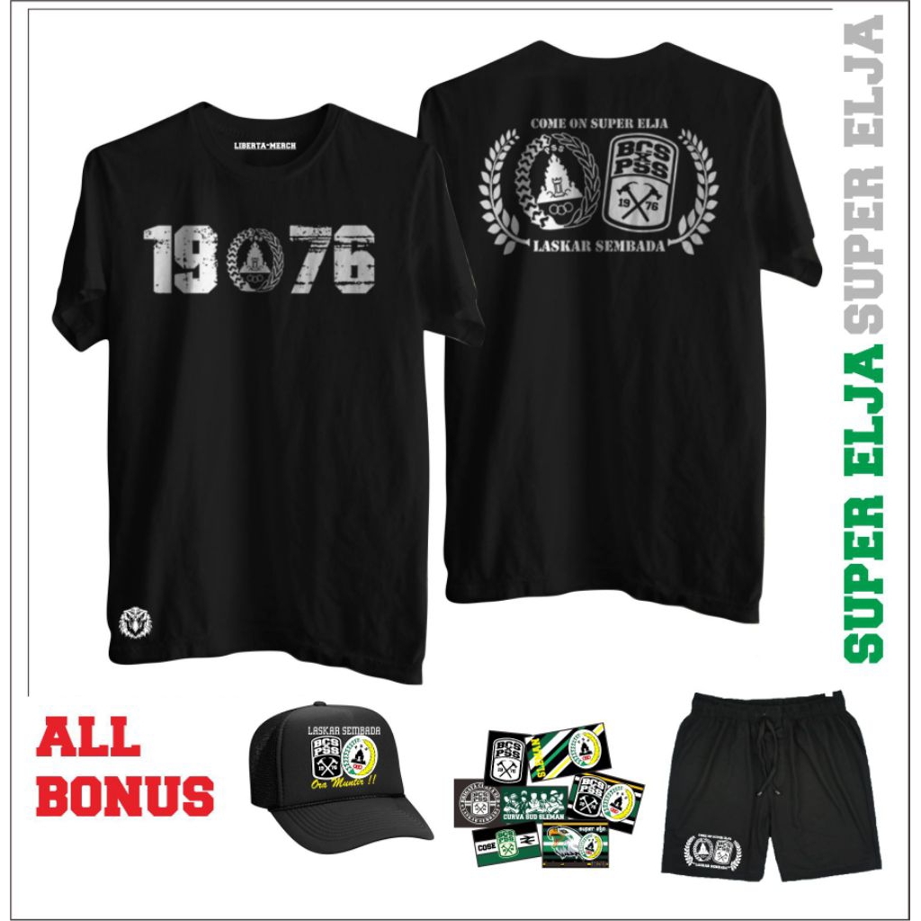 Kaos Brigata Curva Sud 1976 PSS Sleman BONUS TOPI & STIKER