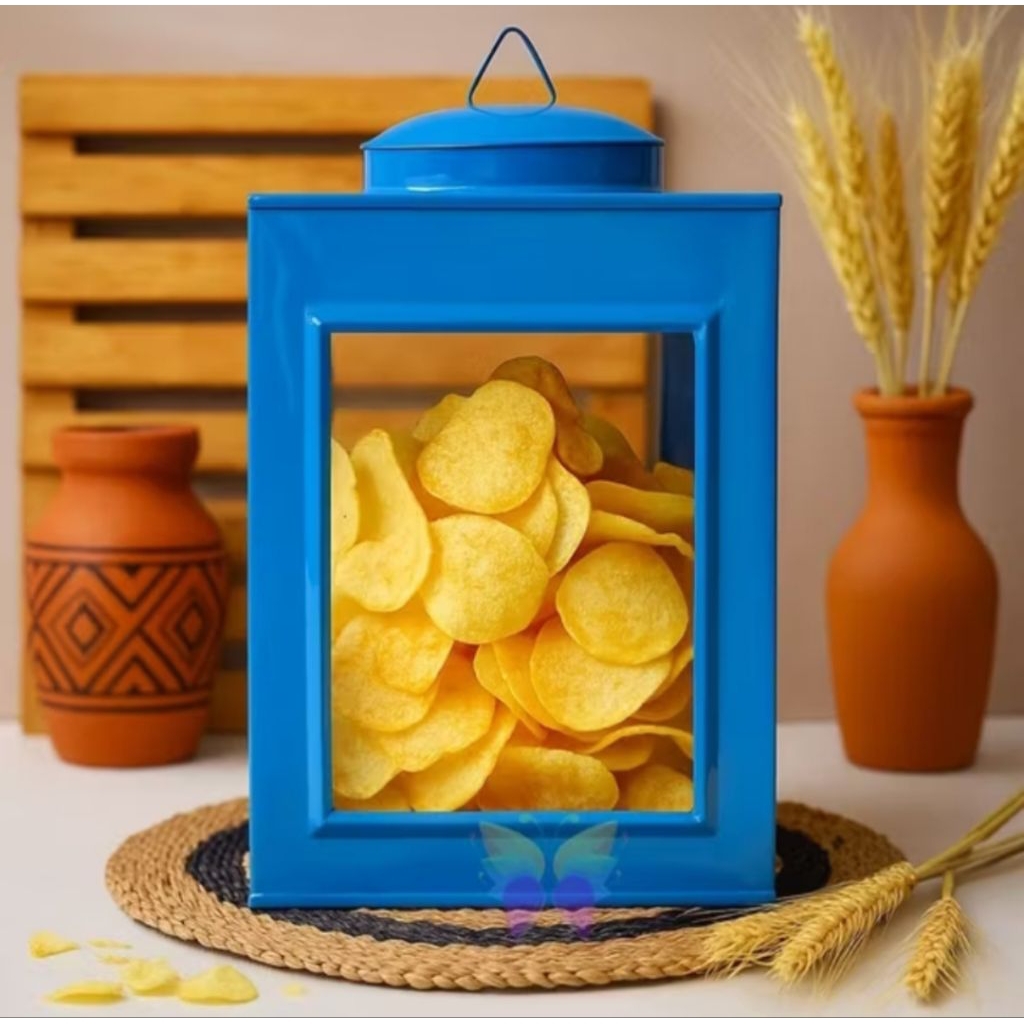 Blek Kerupuk / Kaleng Kerupuk Jadul / Toples Kerupuk Ukuran Besar