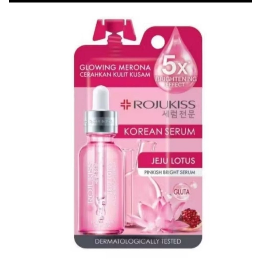 Rojukiss korean serum jeju lotus pinkis bright serum