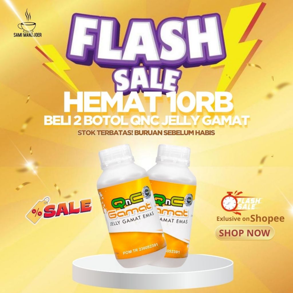 FLASH SALE - QNC JELLY GAMAT Emas Obat Herbal Untuk Penyembuhan Multikhasiat