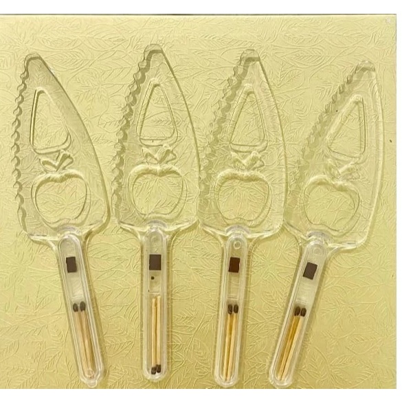 (1pc atau 5pc) Pisau Kue Tart + Korek Api