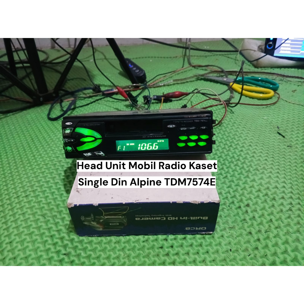 HEAD UNIT MOBIL SINGLE DIN RADIO KASET ALPINE TDM7574E | KONDISI BEKAS NORMAL