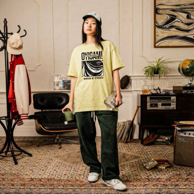 OYISAM! T-SHIRT COMBI MARON