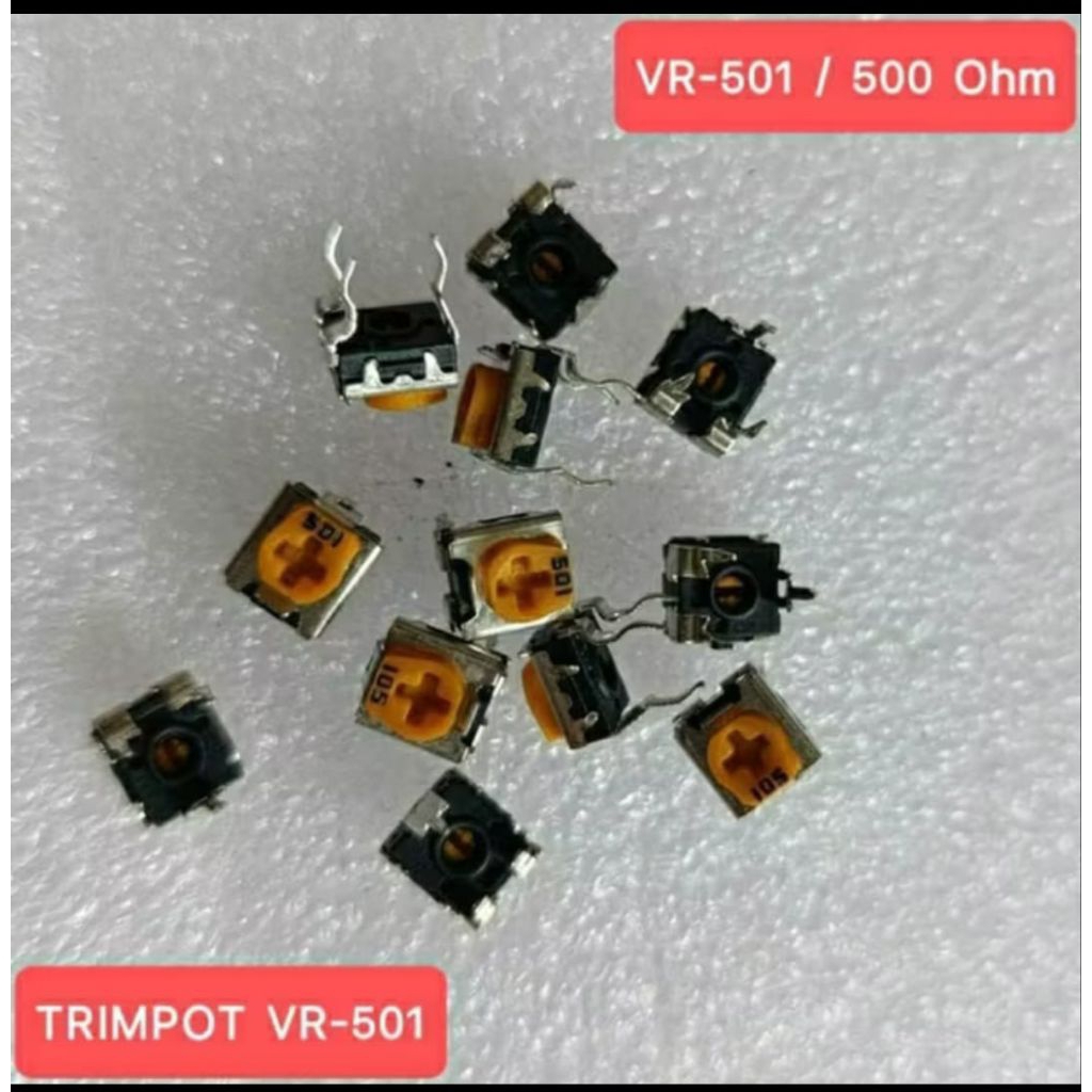 Trimpot VR 501 / 500 ohm , 202/2k , 102/1k