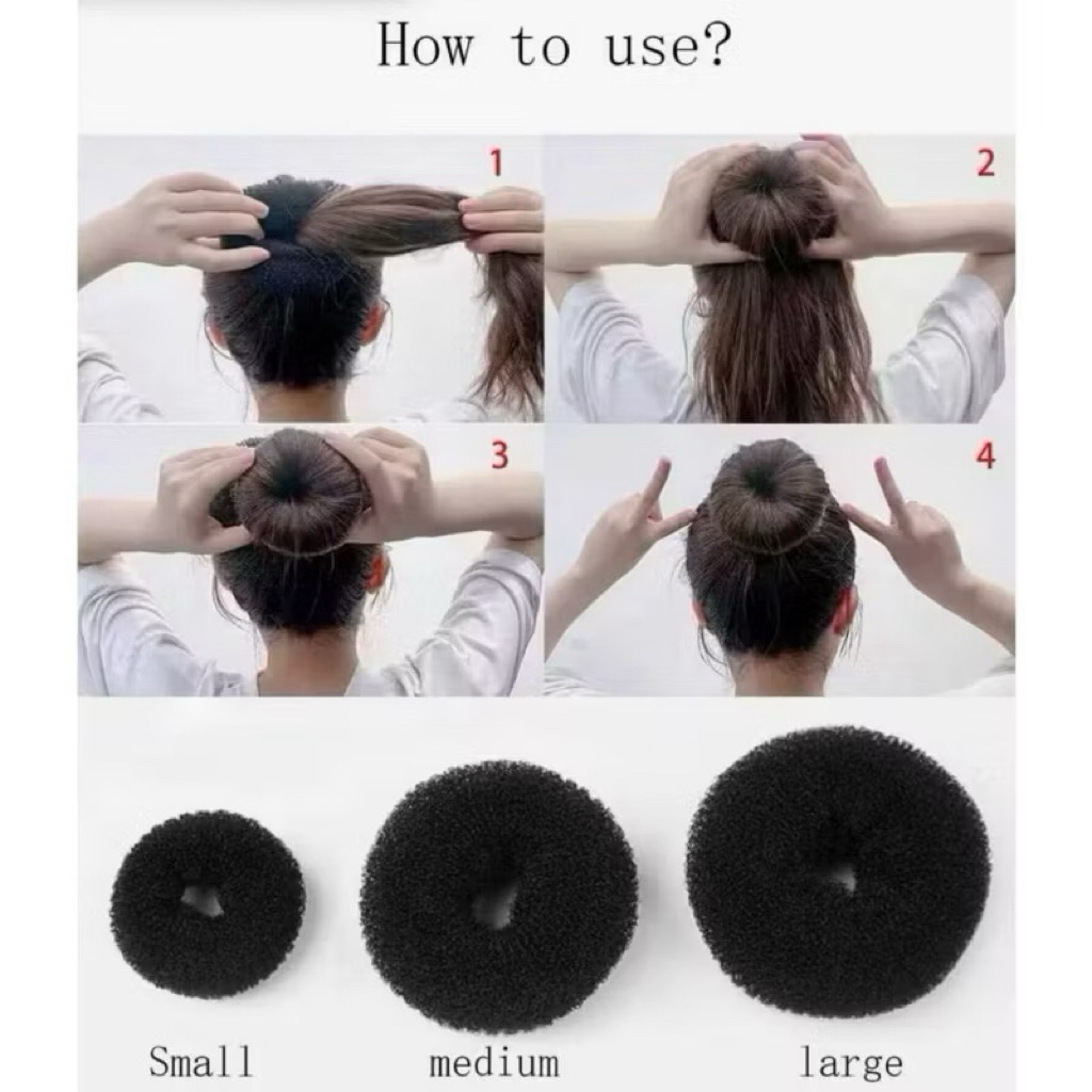 Hairbun Sanggul Rambut Donat Rambut Hair Bun Donat Bun Donat Cepol Rambut Hair Bun Donat
