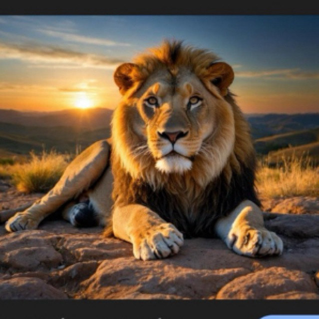 Lukisan Singa Lukisan Kanvas Modern