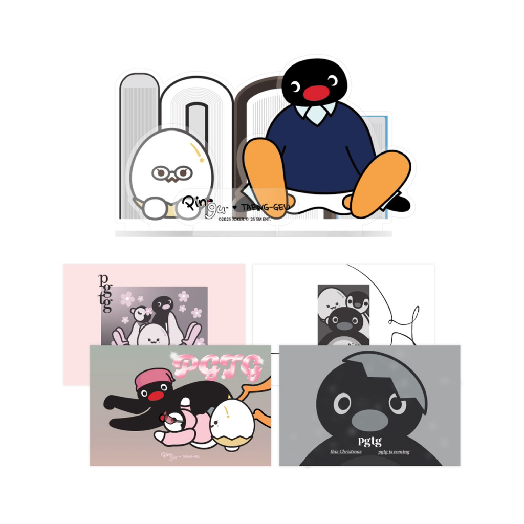 [PRE ORDER] MD ACRYLIC STAND & POSTCARD TAEYEON PINGU X TAENG GEU GIRLS GENERATION SNSD OFFICIAL MUR