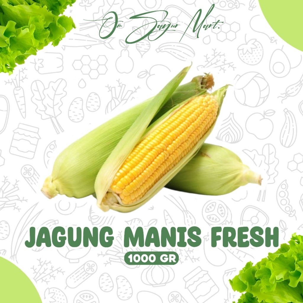 JAGUNG MANIS , JAGUNG SEGAR ,JAGUNG MANIS 1KG