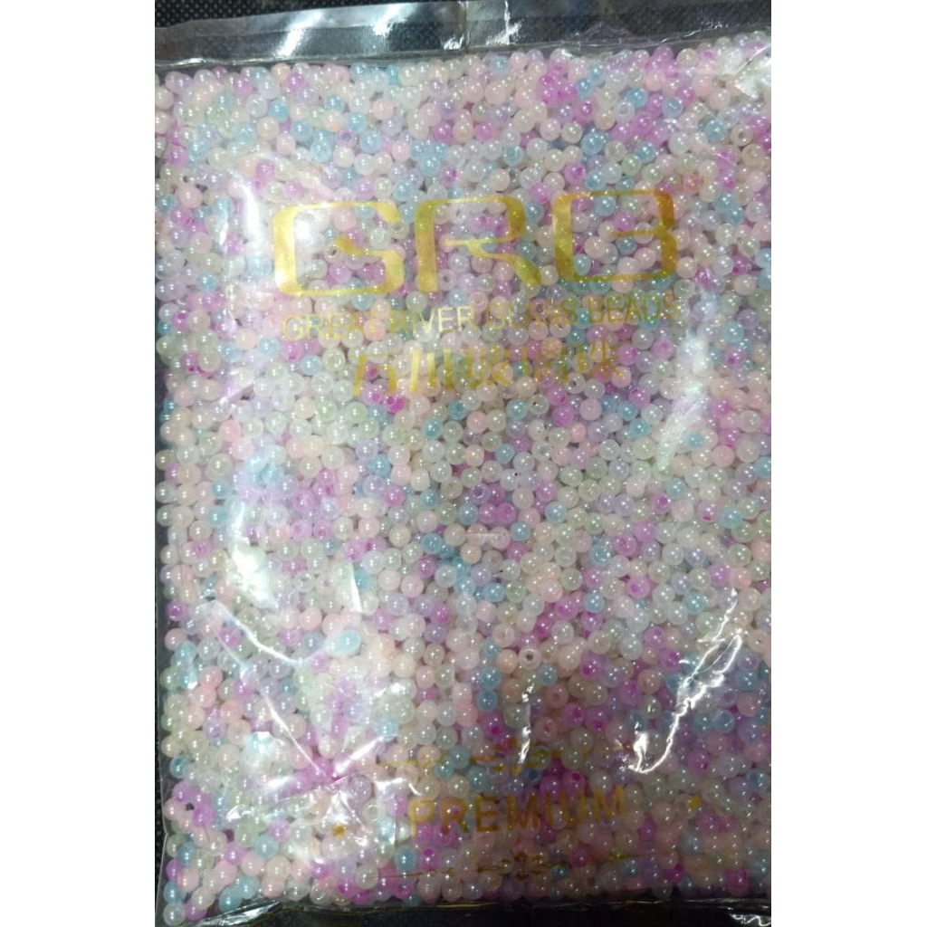 AKSESORIS GLASS BEADS 4MM LUX