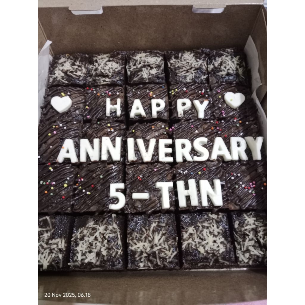 Brownies panggang/brownies sekat/fudgy brownies sekat