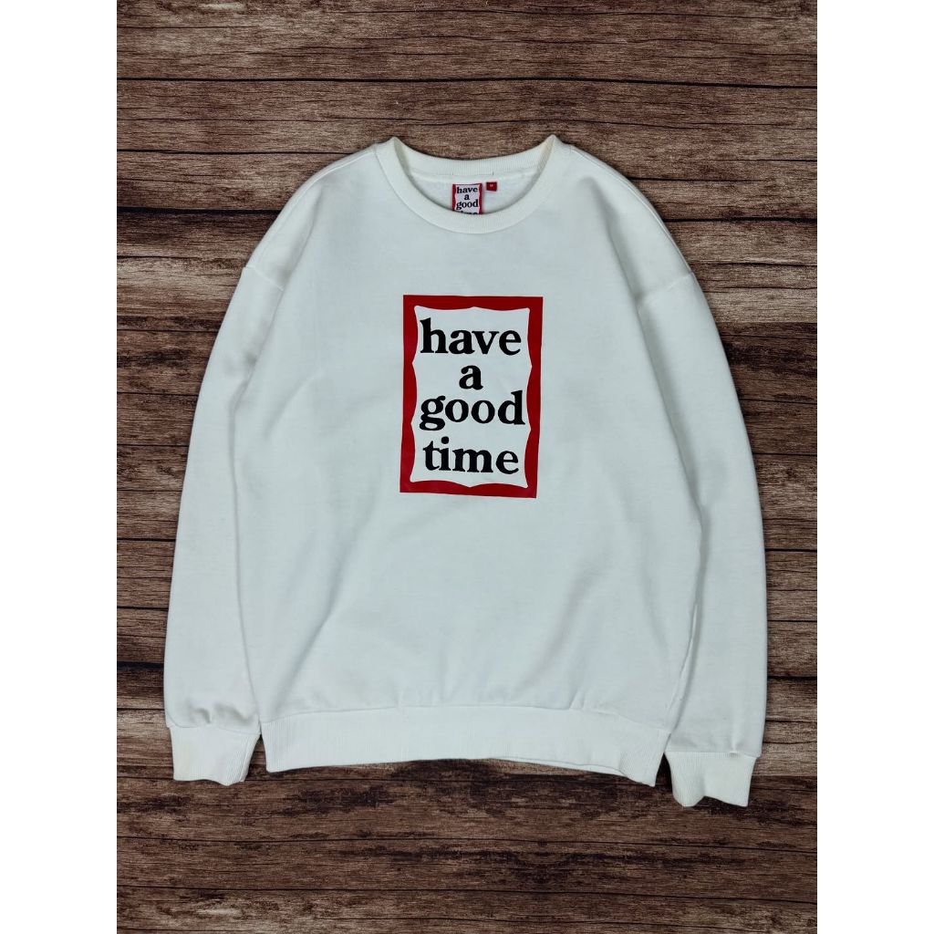 HAGT red frame crewneck #OCSW03