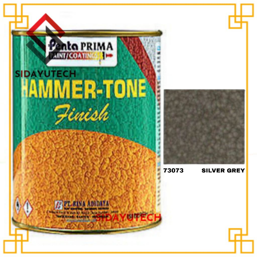 Cat Kayu Besi Hammertone Penta Silver Grey 73073 1KG