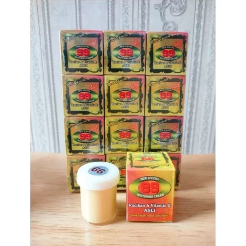 Natural 99 Cream Wajah Siang Malam Kuning Ungu Kotak Box