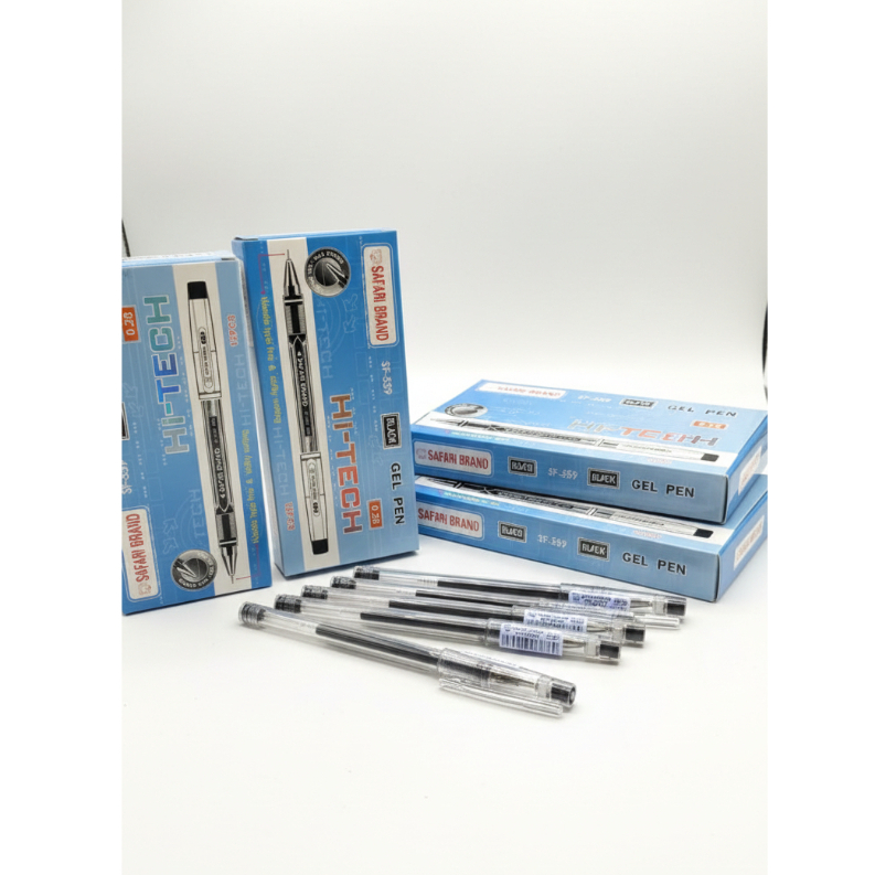 [1 PACK 12 PCS] Pulpen Ballpoint Pena Polpen Hi tech Hi-Tech Hitech 0.28 mm murah bagus Safari Brand