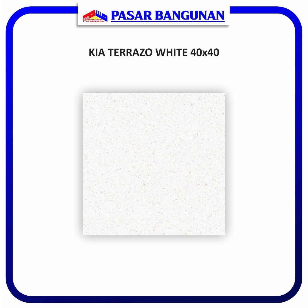 KERAMIK 40x40 KIA TERRAZO WHITE