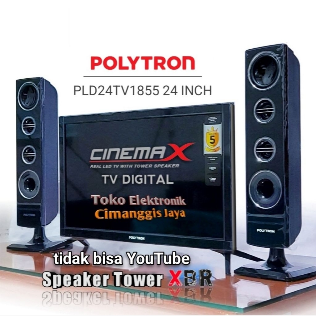 TV LED POLYTRON 24 INCH CINEMAX DIGITAL
