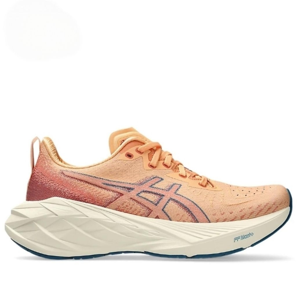 ASICS NOVABLAST 4 WOMEN'S RUNNING SHOES - FADED ORANGE/DEEP RED
