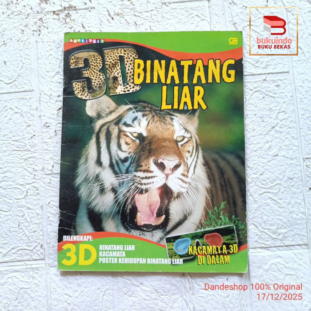 3D Binatang Liar - Buku Pengetahuan Anak Bekas Preloved