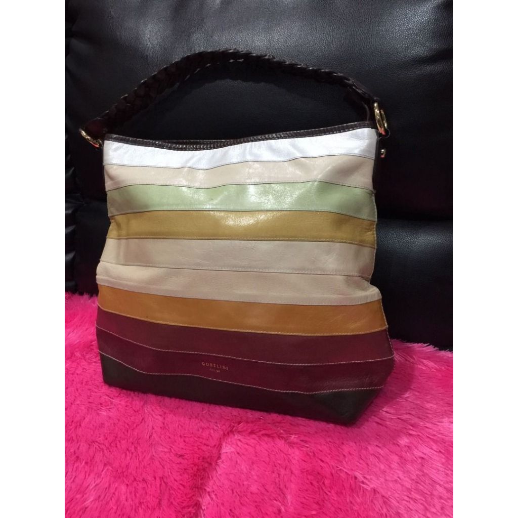 Tas Ori Gobelini**** Firenze Lambada Multicolors Bahan Kulit