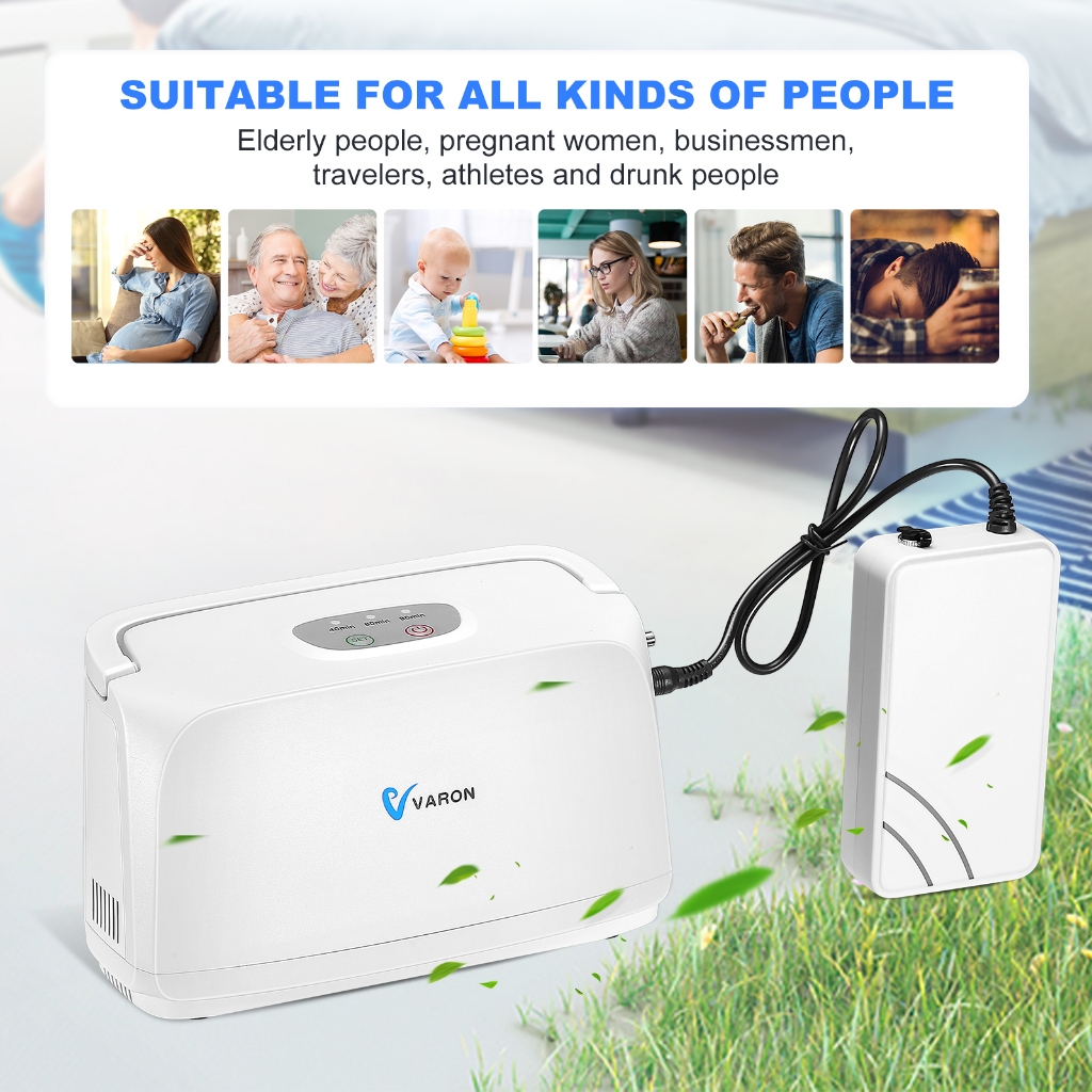 Konsentrator Oksigen Portable NT-3 | Mesin Oksigen 3 Mode Daya 32.5±2.5% Konsentrasi