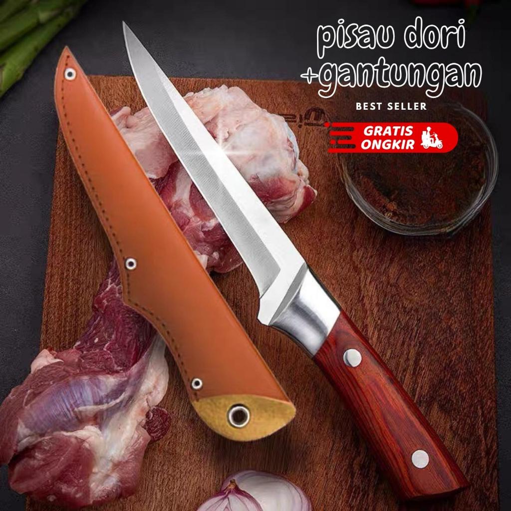 PISAU DAGING PENCACAH TULANG SAPI DAPUR JEPANG TAJAM SUPER BAJA ASLI JAPAN IMPORT