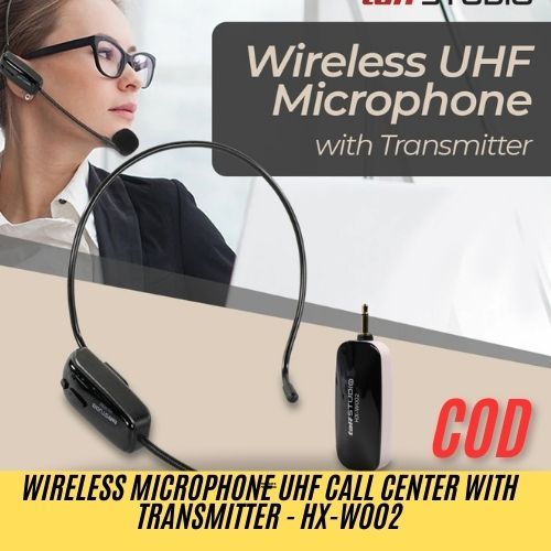Wireless Microphone UHF Call Center with Transmitter - HX-W002