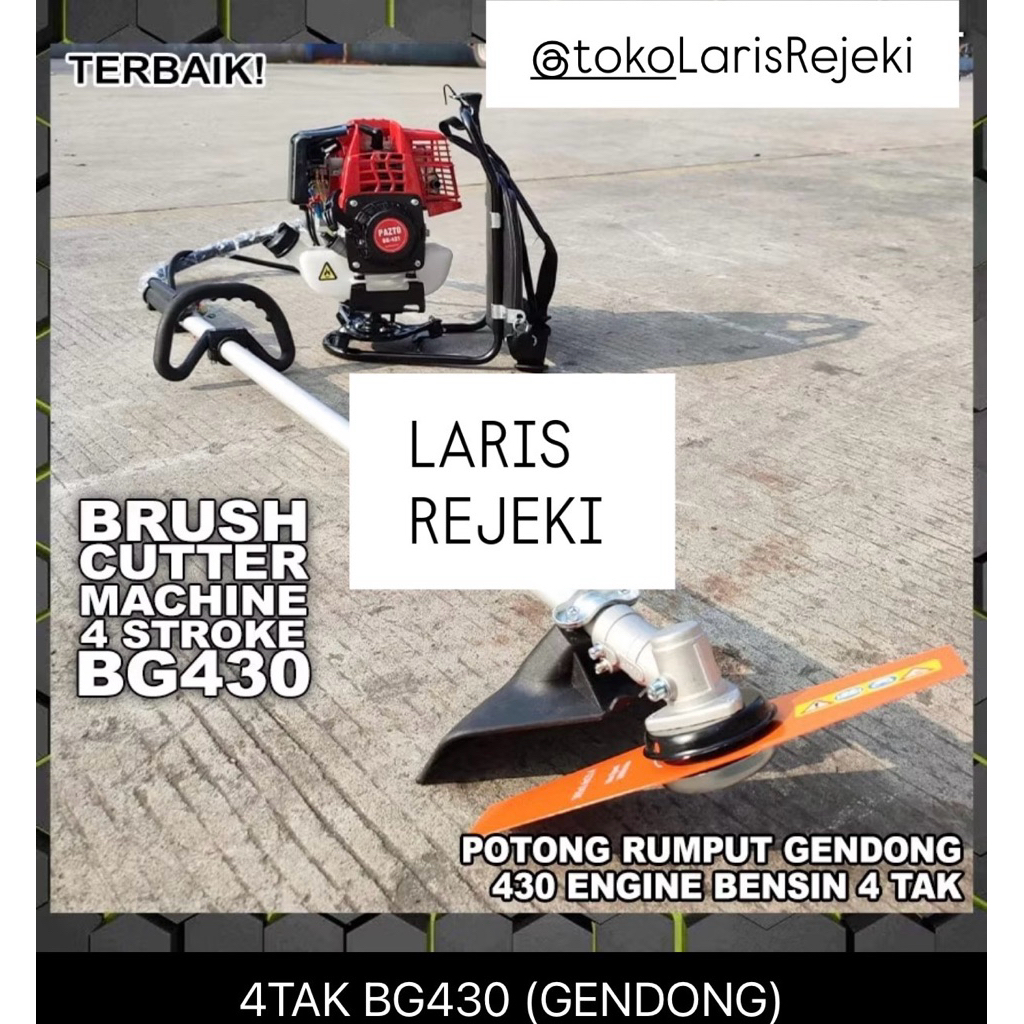 Jual alat mesin pemotong rumput type gendong 4 tak
